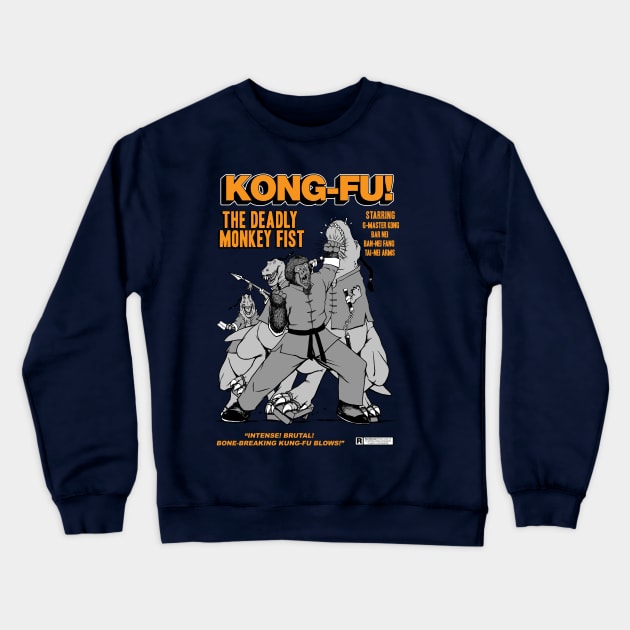 Kong-Fu! Crewneck Sweatshirt by pigboom